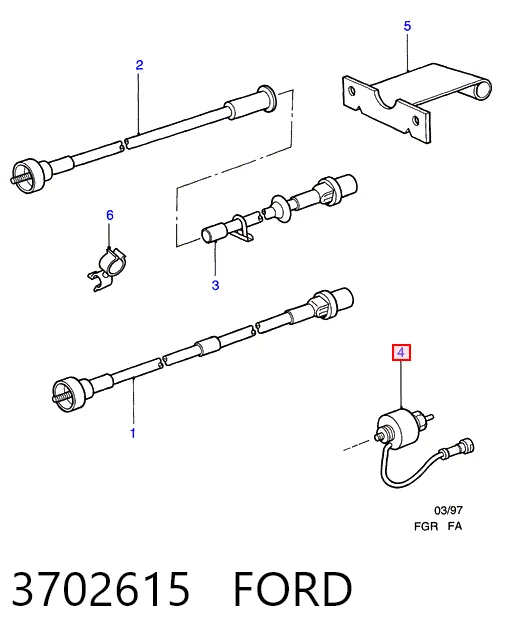  Sensor de velocidade Ford Escort CLASSIC hatchback (AAL, ABL) (1998 - 2000) CLASSIC