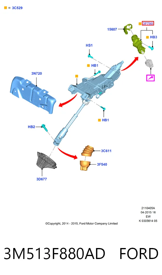 Fecho de ignição para Ford Mondeo IV CA2