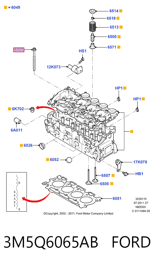 Compre ADBP780074 Blue Print Parafuso de cabeça de motor (CBC)