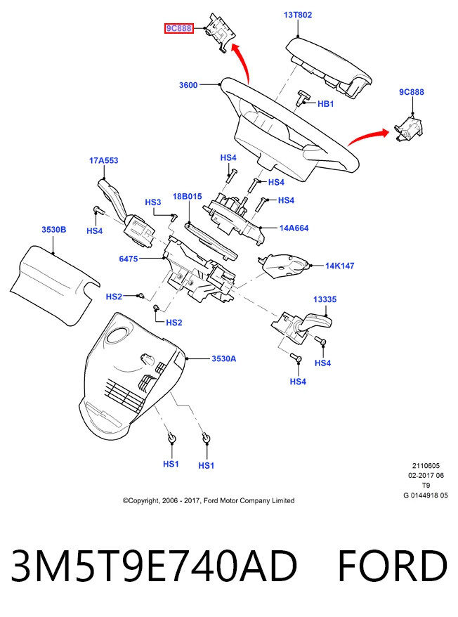 3M5T9E740AD Ford