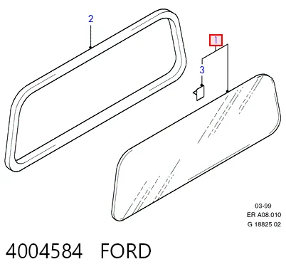Vidro traseiro Ford Ranger  ET ao melhor preço