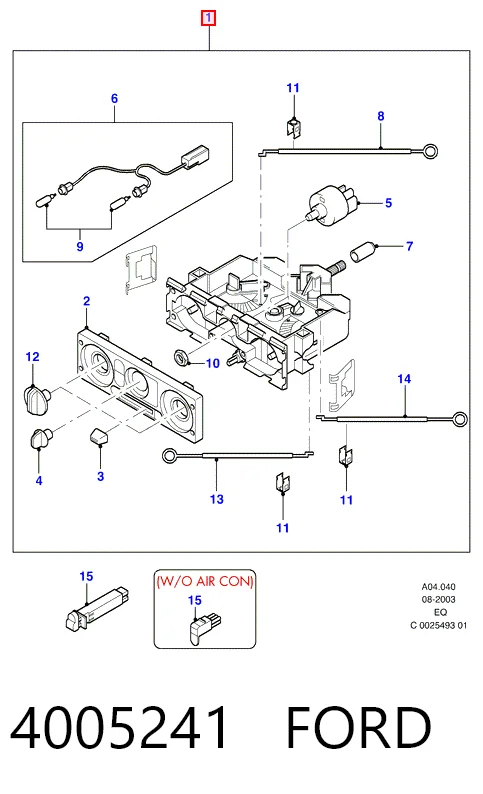 Unidade de controlo dos modos de aquecimento/condicionamento Ford Ranger  ER ao melhor preço