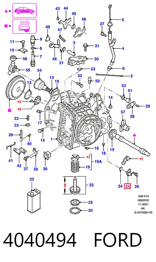 Sensor de velocidade para Ford Mondeo BFP