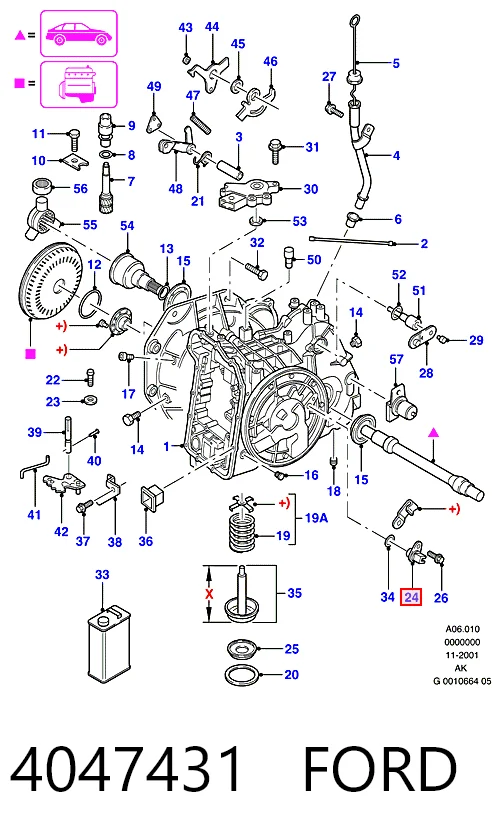Sensor de velocidade Ford Mondeo I GBP