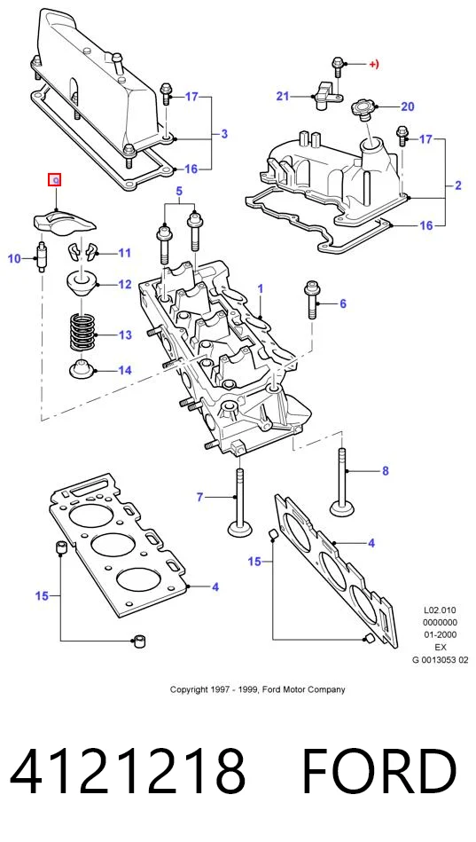 Balanceiro de válvula (balanceiro de válvulas) Ford Explorer  U2