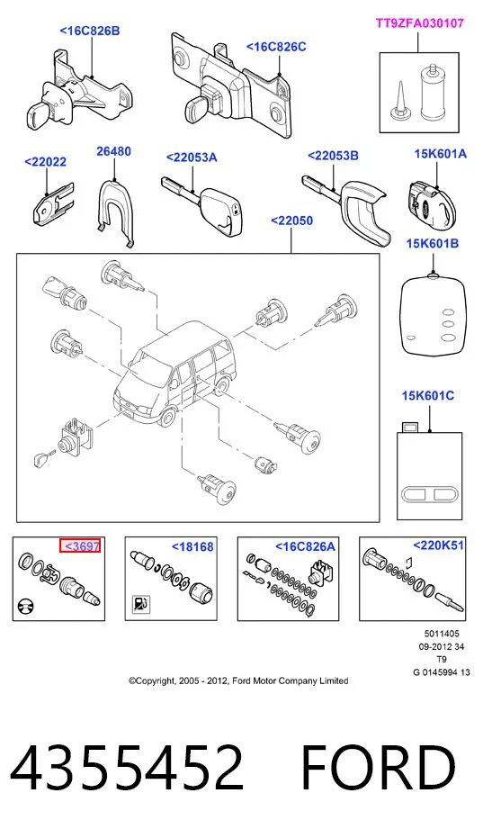 Compre Trinco de fecho de ignição Ford Fusion 