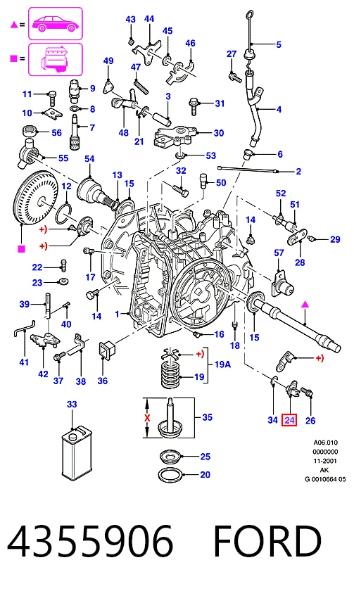  Sensor de velocidade Ford Mondeo I hatchback (GBP) (1993 - 1996) I