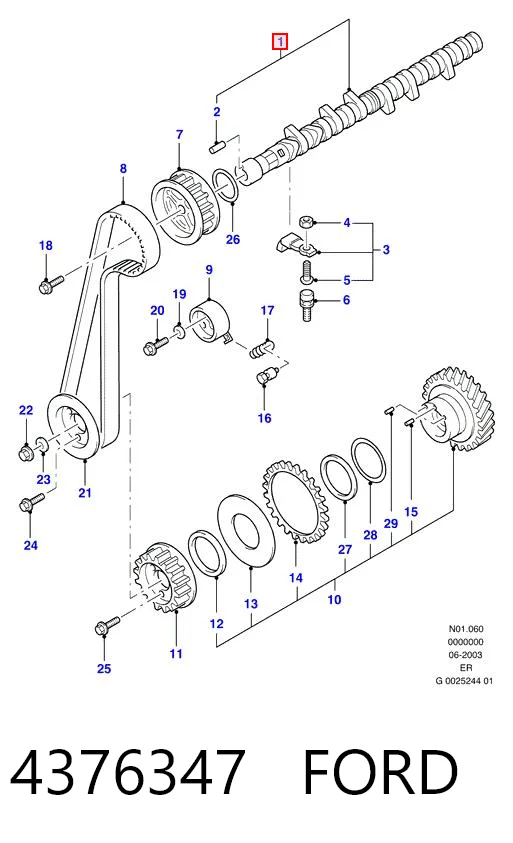 Compre WL8412420B Mazda Árvore distribuidora de motor