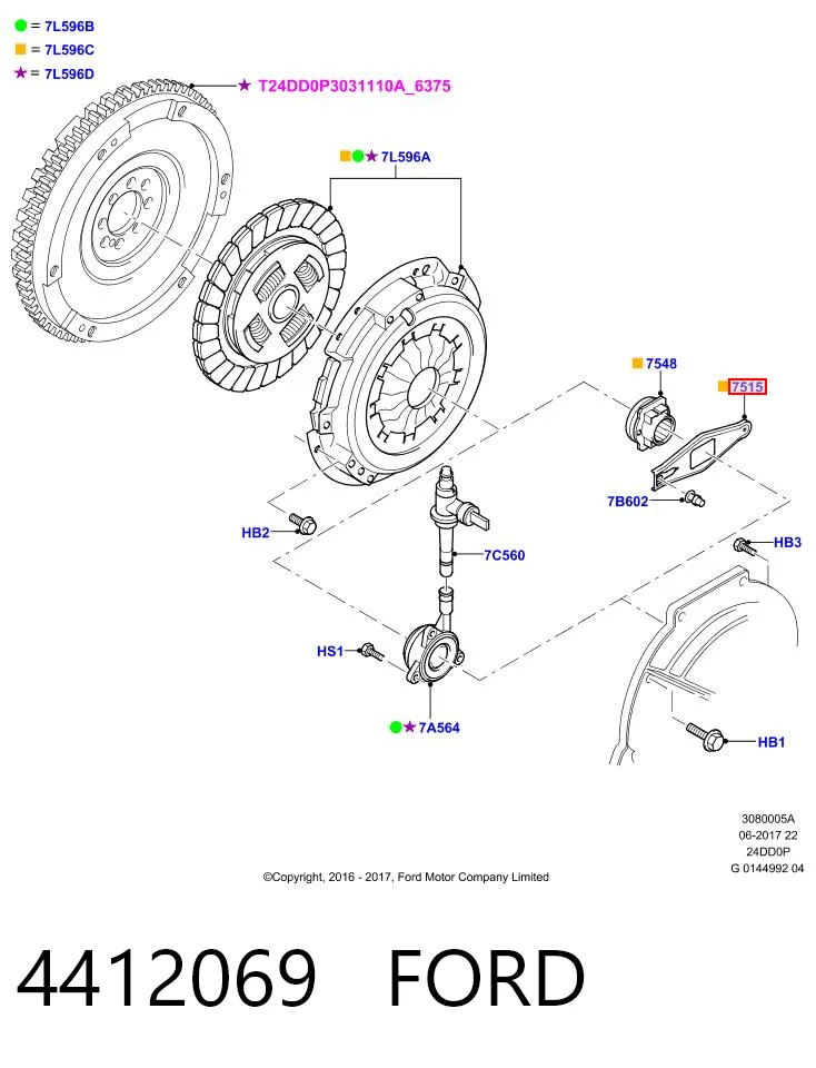 Forquilha de embraiagem Ford Transit  V347/8 ao melhor preço