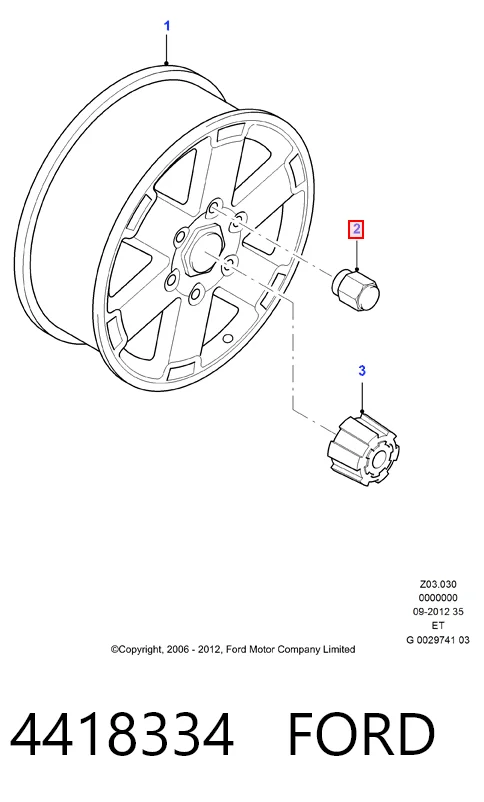 Compre MON7M811012AA Hmpx Porca de roda