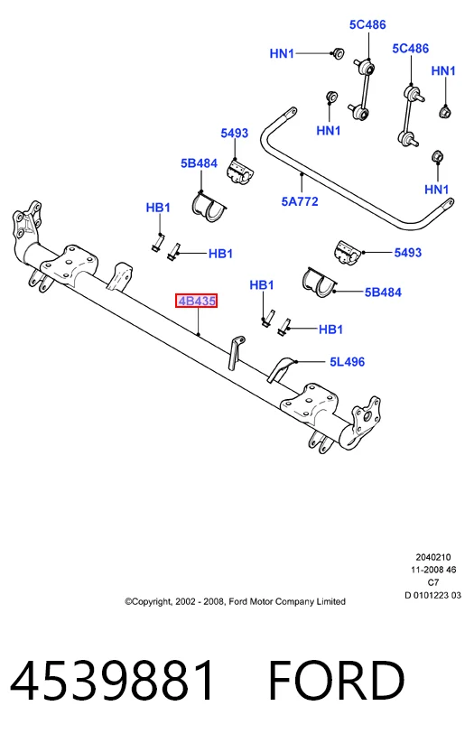 Compre Viga de suspensão traseira (plataforma veicular) Ford Connect 