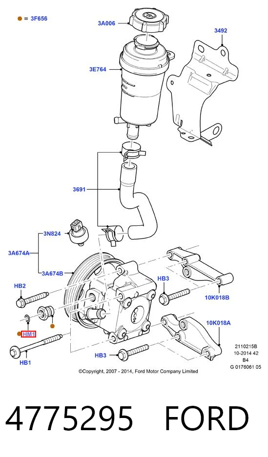 Compre 497506724R Nissan/Infiniti Anel de vedação dos tubos de ligação da cremalheira da direção