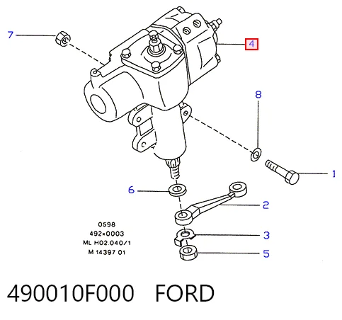 Mecanismo de direção (redutor) Bosch KS01001938 preço, a partir de 171,96 USD