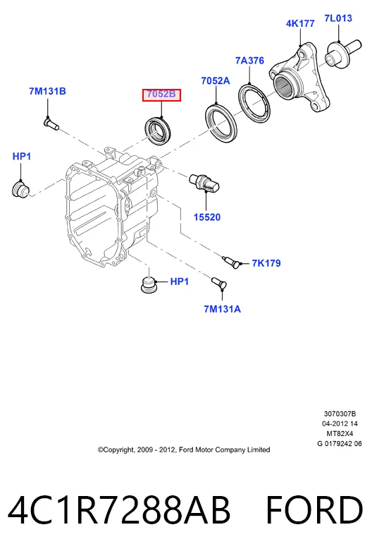 4C1R7288AB Ford
