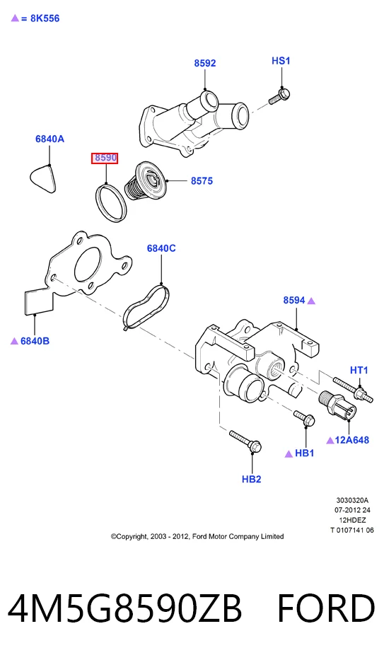 Vedante de termostato Ford Fiesta preço, a partir de 2,08 USD