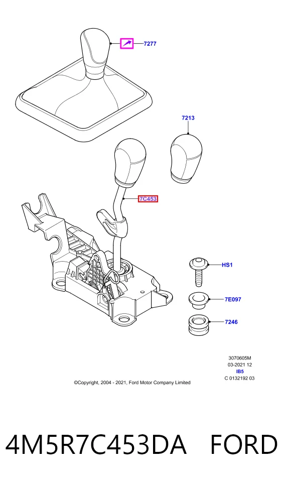 Mecanismo de mudança (ligação) para Ford Focus II DA, FFS, DS