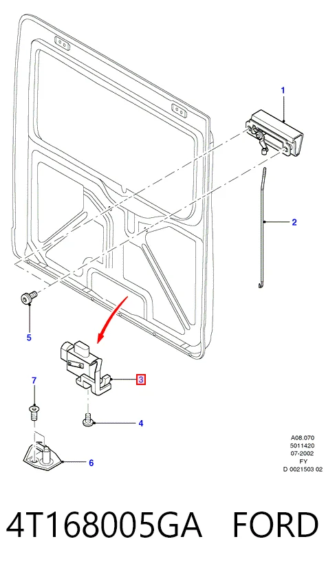 4T168005GA Ford Radiador de esfriamento de motor