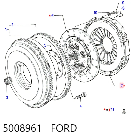 Cesta de embraiagem para Ford Sierra I BNC