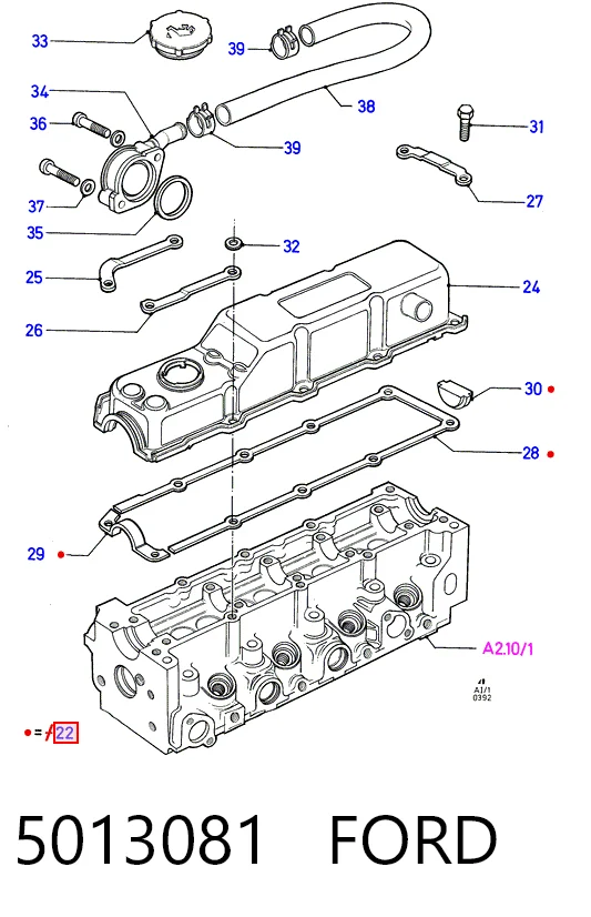 Vedante de tampa de válvulas de motor Glaser X0828601 preço, a partir de 6,31 USD