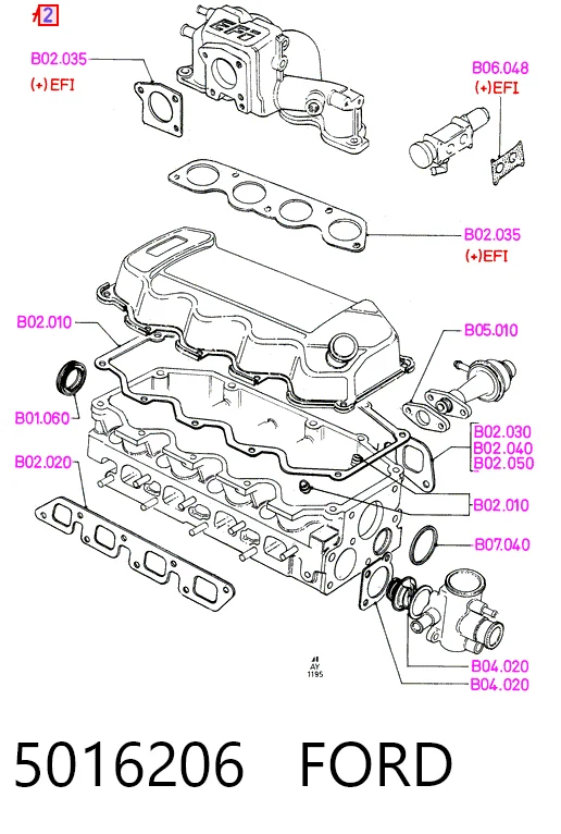 Compre D3045700 Glaser Kit superior de vedantes de motor