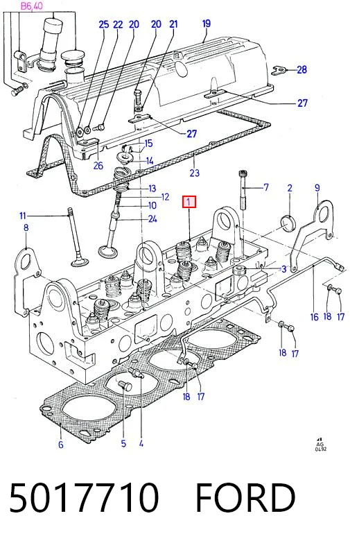 Cabeça de motor (CBC) Ford Sierra  GBC,GBG ao melhor preço