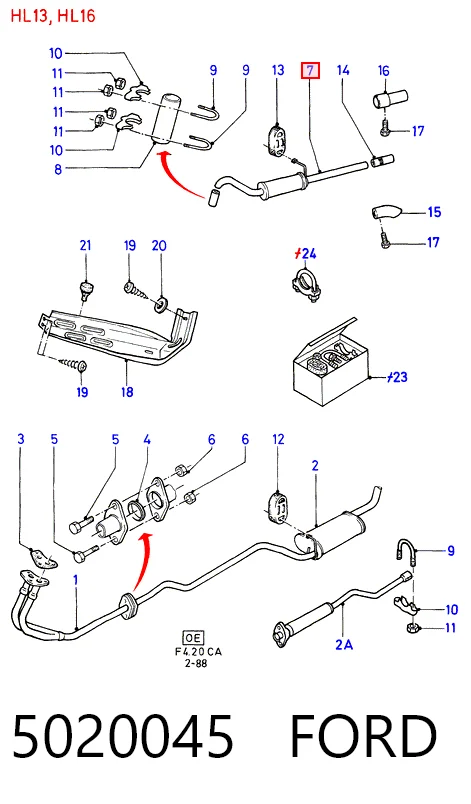 Silenciador, parte traseira Peugeot 205 I 741A, C
