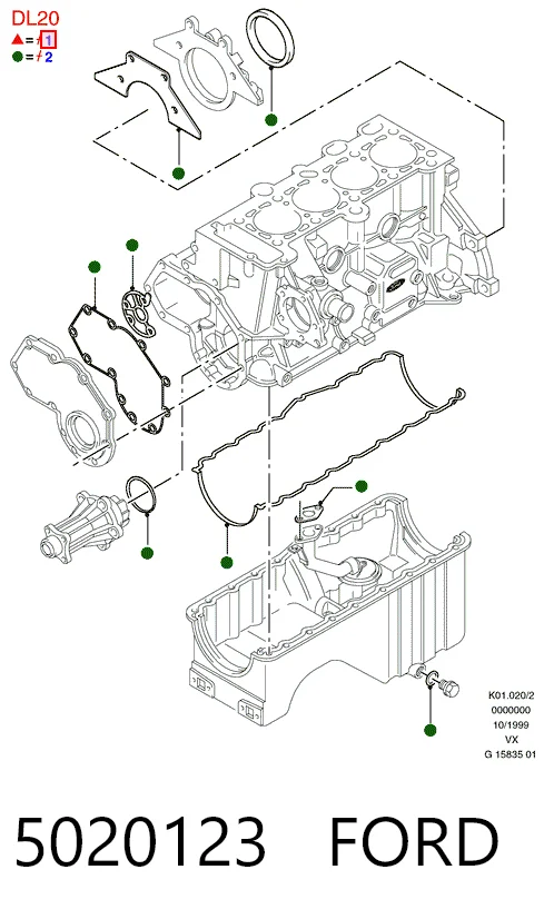 Kit superior de vedantes de motor Glaser D3145500 preço, a partir de 90,89 USD