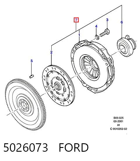  Kit de embraiagem (3 peças) Ford Transit IV ônibus (T) (1985 - 1992) IV