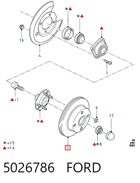  Mondeo II sedan (1996-2000) original desde 42,49 €