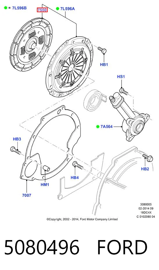 Disco de embraiagem para Ford Connect TC7