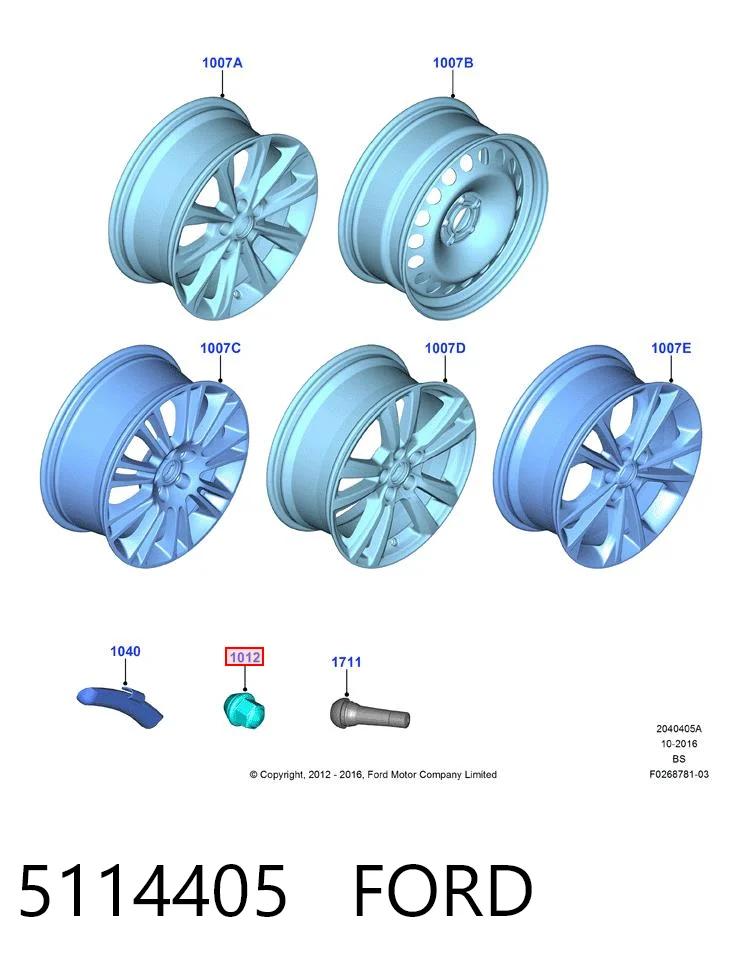Compre 5114405 VAG Porca de roda