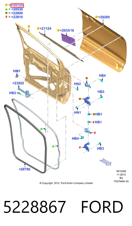  Porta dianteira esquerda Ford Kuga II SUV (CBS) (2012 - 2019) II