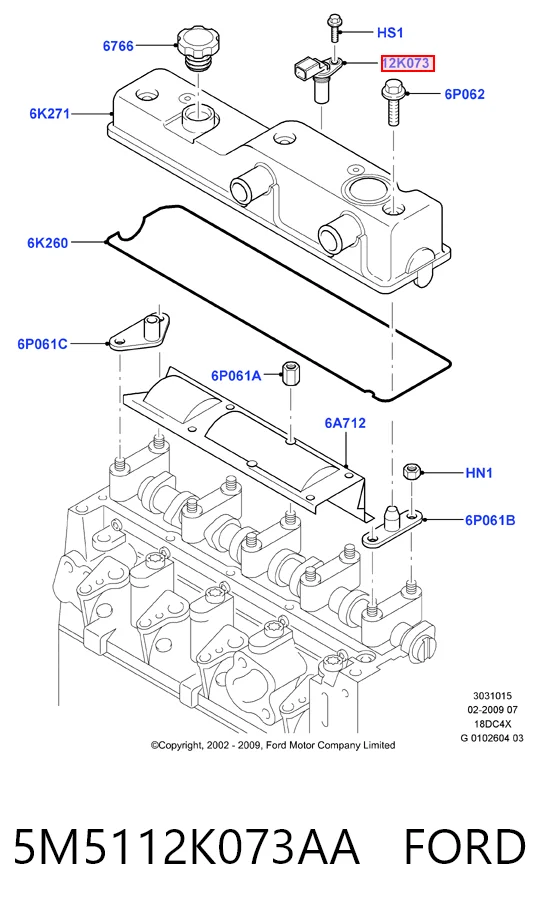 5M5112K073AA Ford