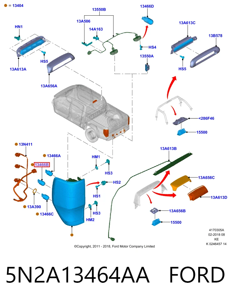 5N2A13464AA Ford