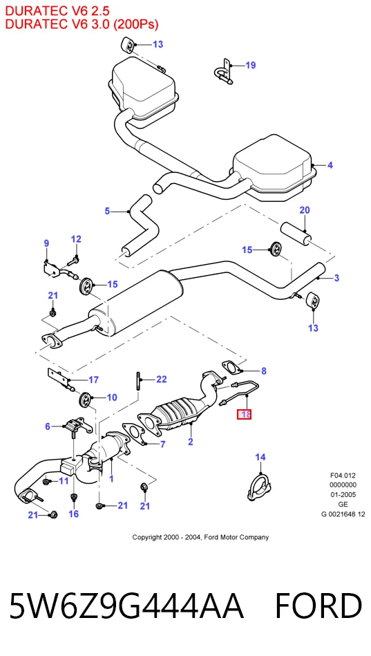 5W6Z9G444AA Ford