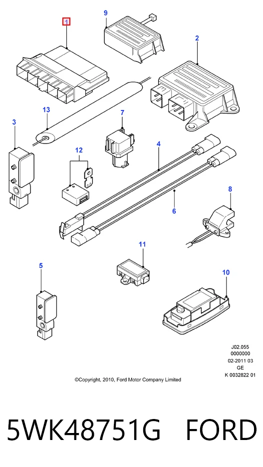 Unidade de conforto Ford Mondeo III B5Y