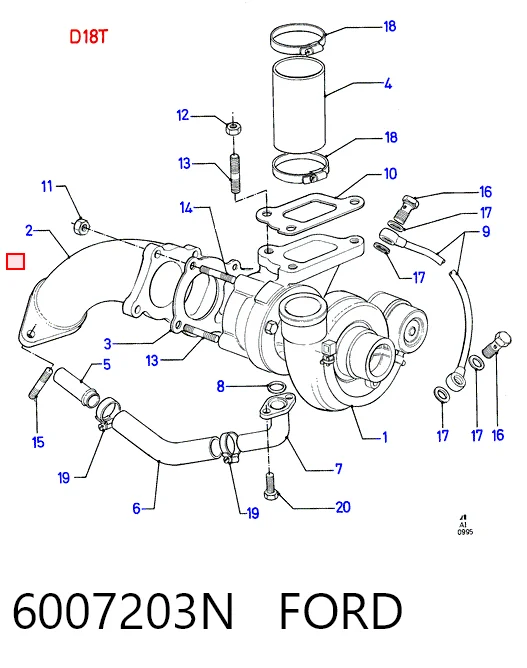 Turbina para Ford Escort CLASSIC TOURING ANL
