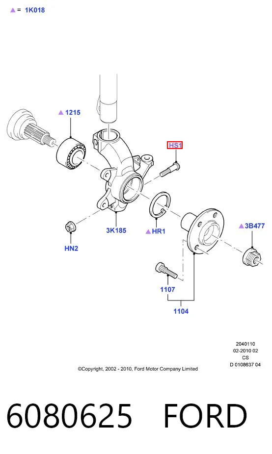 6080625 Ford
