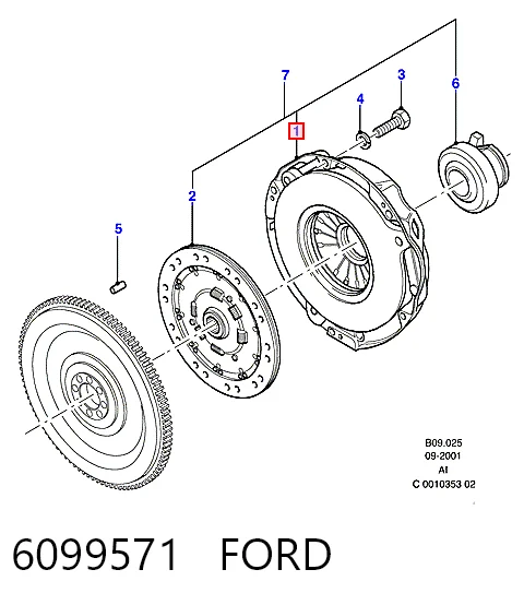 Cesta de embraiagem para Ford Transit V