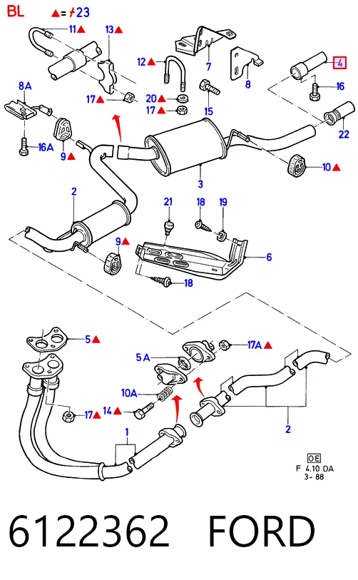 Compre Silenciador, parte traseira Peugeot 205 1