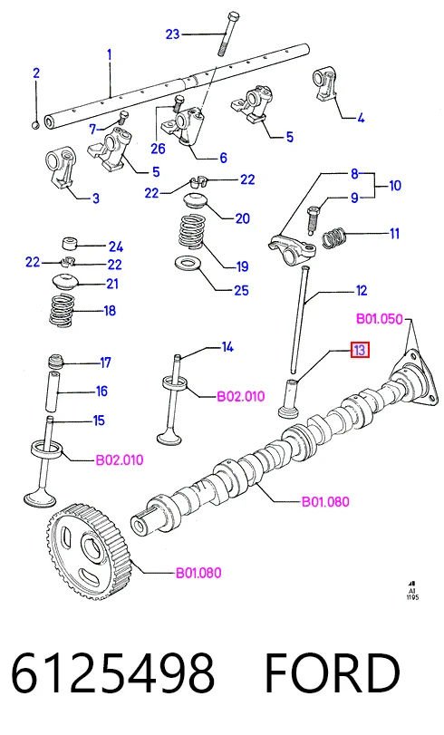 Compre Compensador hidrâulico (empurrador hidrâulico), empurrador de válvulas Ford Transit 3