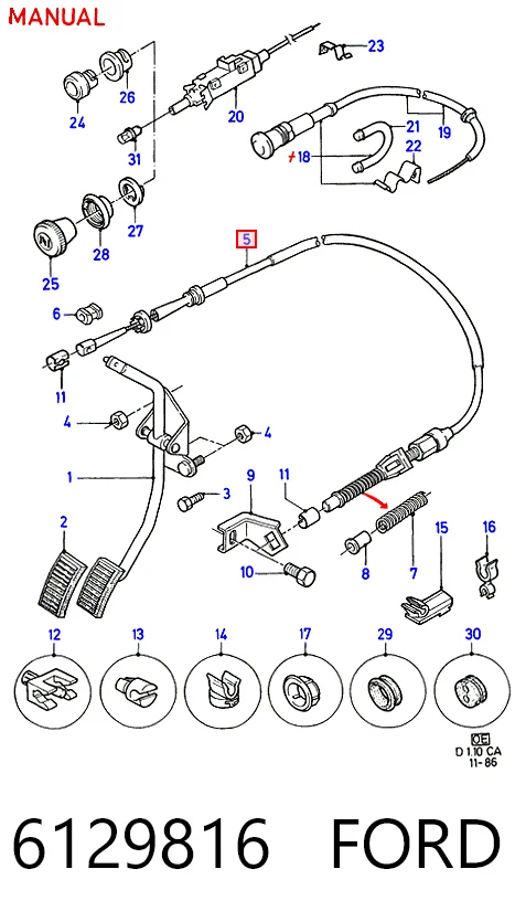 para Ford Escort IV (ALF)