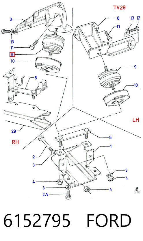 Coxim (suporte) esquerdo de motor JP Group B733 preço, a partir de 24,73 USD