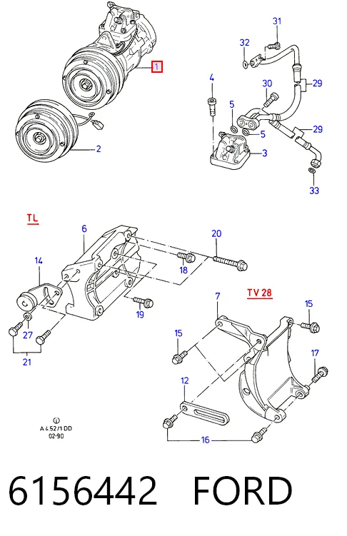 Compre Compressor de aparelho de ar condicionado Ford Sierra 1