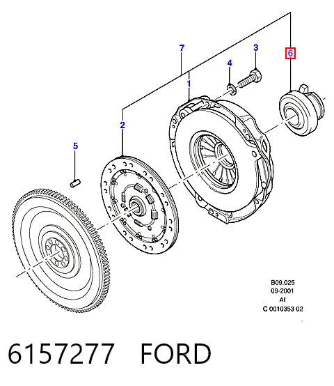 Rolamento de liberação de embraiagem para Ford Transit III V