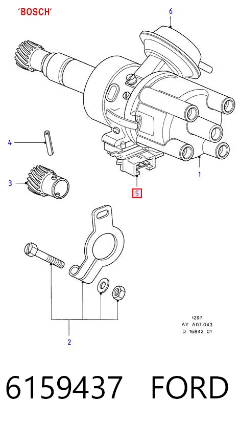 6159437 Ford Módulo de ignição (comutador)