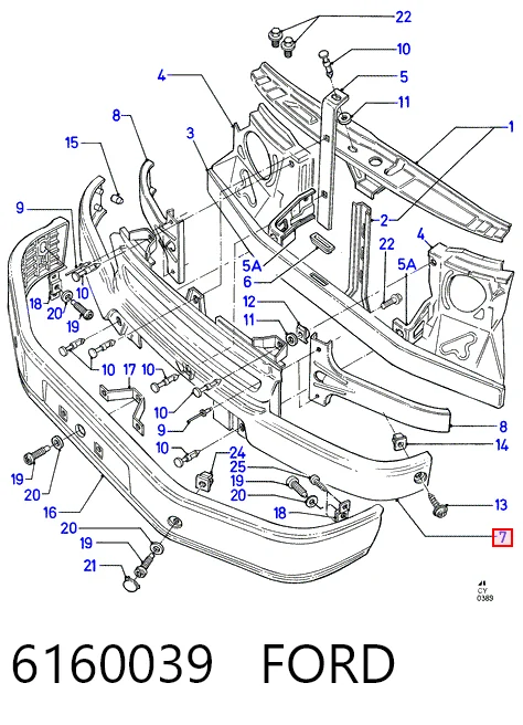 Grelha do radiador para Ford Transit T