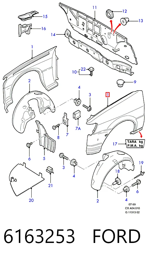  Ford Fiesta  (1991-1996)