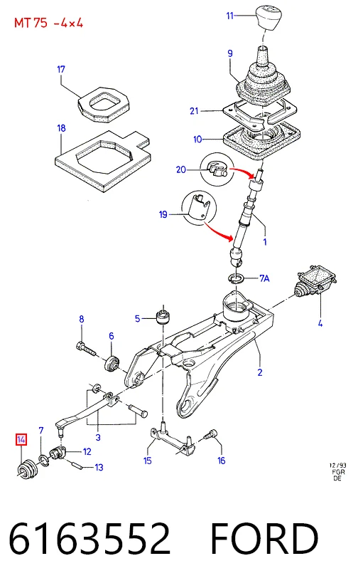 Bota de proteção de ligação de mudança Ford Sierra BNG ao melhor preço
