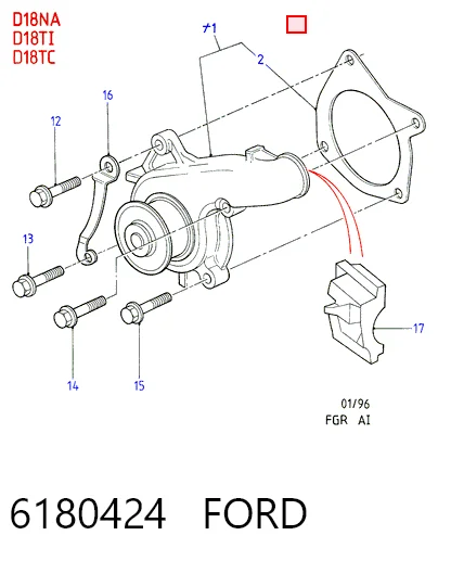 Compre Vedante de tubo coletor de admissão Ford Escort 